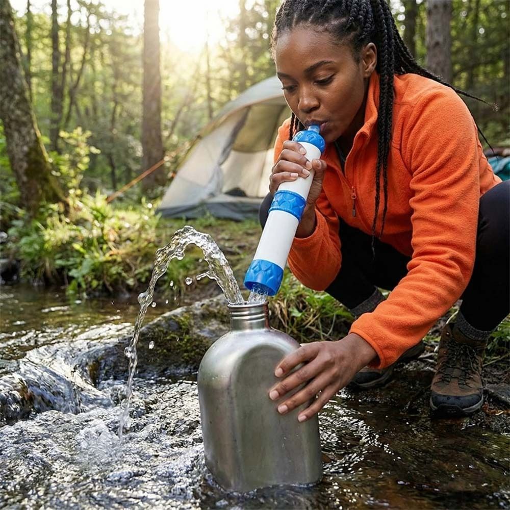 Mini Filtro Acqua Portatile a  - Water Purification Straw recensione e prezzo